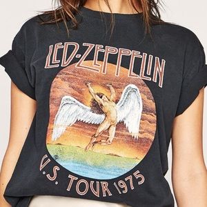 Led Zeppelin Black Tour Tee